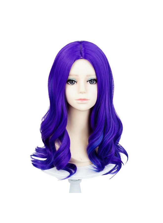 Probeauty Probeauty Purple Wavy Wig for Girls Kids, Long Curly Costume Wig for Child Halloween Cosplay Birthday Party  - Image 1