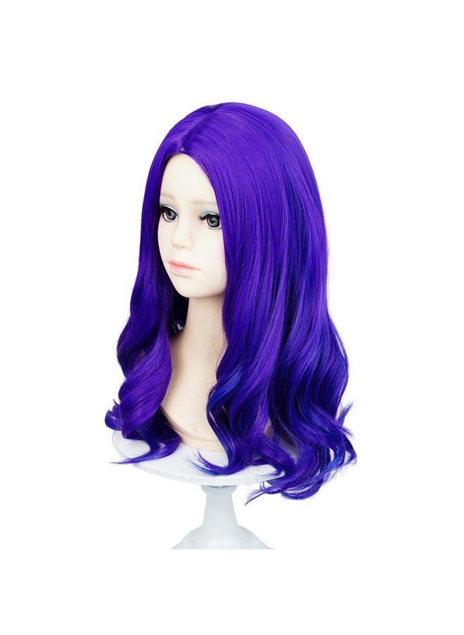 Probeauty Probeauty Purple Wavy Wig for Girls Kids, Long Curly Costume Wig for Child Halloween Cosplay Birthday Party  - Image 3
