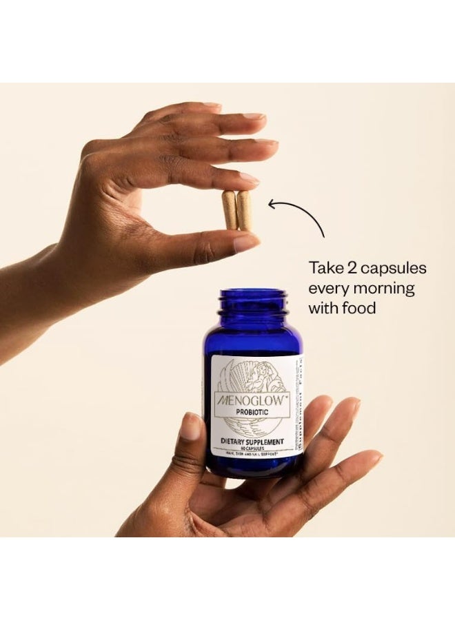 MENOLABS MenoGlow Dietary Supplement for Menopause Relief - 60 Capsules - Nutritional Supplement With Vitamin C & Hyaluronic Acid, Supports Hair, Skin & Nails Reduces Hot Flashes & Supports Gut Health - Image 3