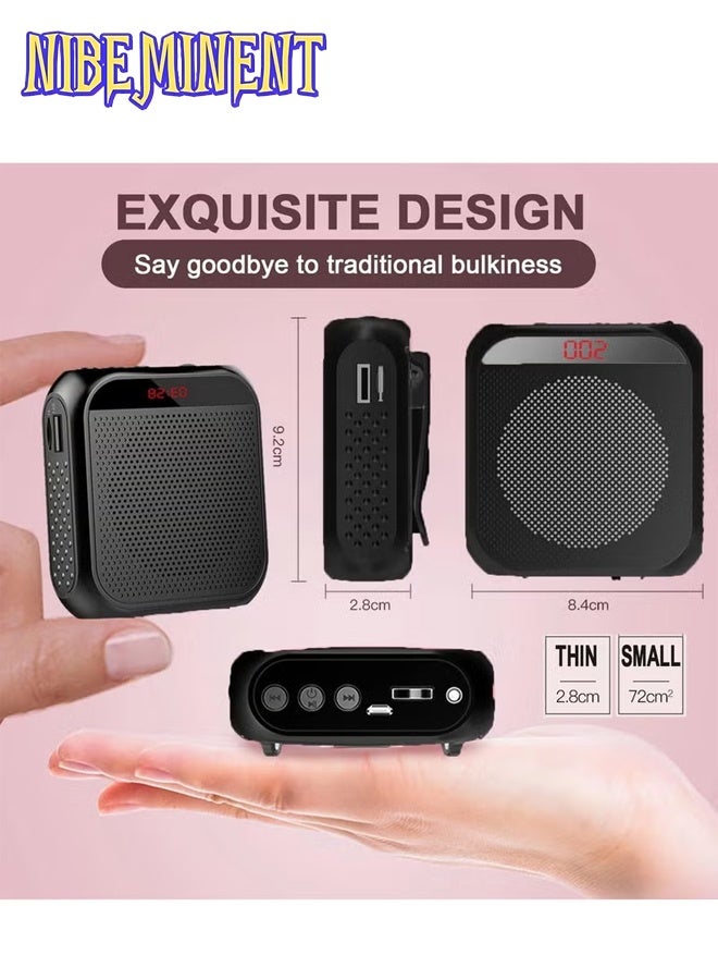 NIBEMINENT Voice Amplifier with Wired Microphone Headset Portable Rechargeable PA System Speaker Personal Microphone Speech Amplifier Loudspeaker for Teachers Tour Guides/Coaches Metting/Yoga/Fitness - Image 5