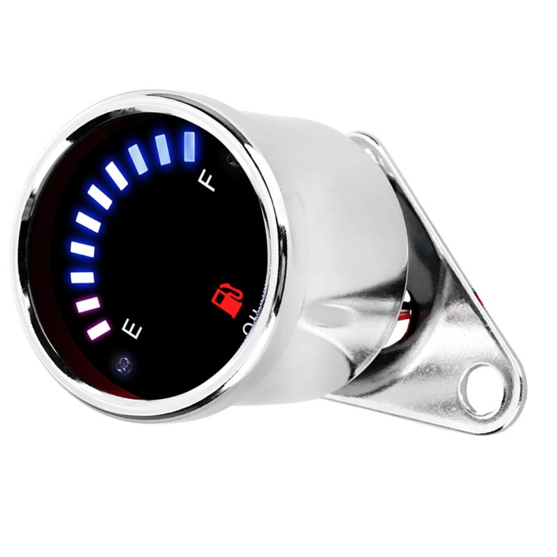 مقياس الوقود الكهربائي بهيكل من الألومنيوم مقاوم للصدمات والتآكل - مقياس زيت بشاشة LED عالية الحساسية للدراجات النارية بجهد 12 فولت تيار مستمر - Image 5