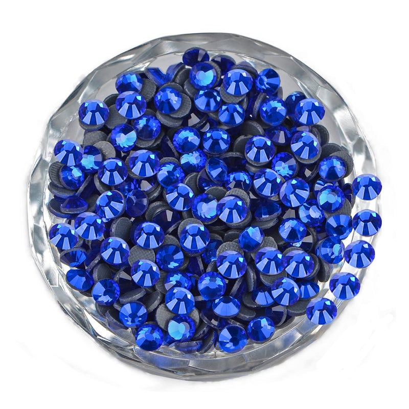 LPBeads 2000 Pieces SS20 Sapphire Hotfix Rhinestones Flatback Round Crystal Glass Rhinestones Gems for Crafts Nail Face Art Clothes Shoes Bags DIY
