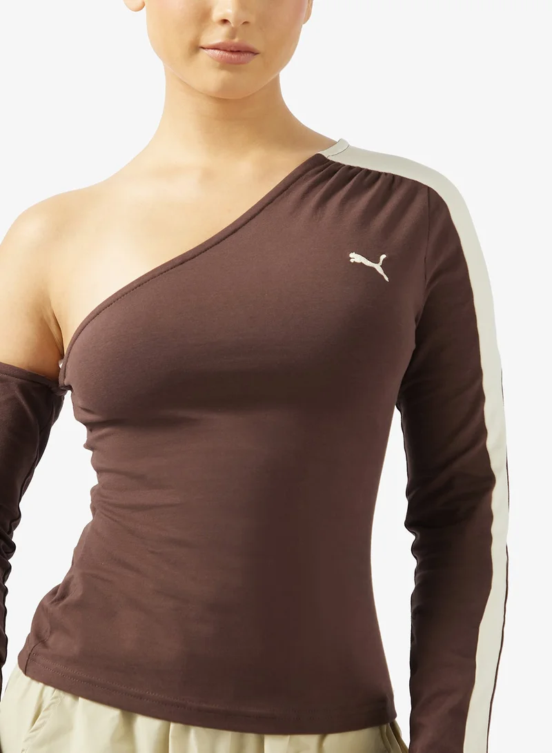 PUMA  T7 Asymmetric T-Shirt for Women | Best Price UAE