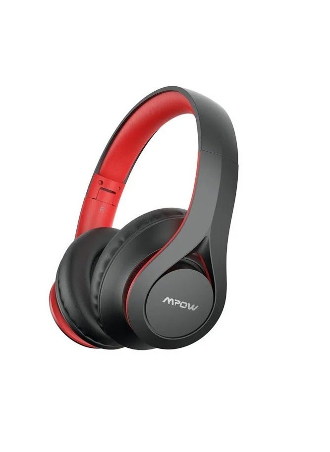 Mpow - Mpow 059 Bluetooth Headphones Black + Red - Image 1