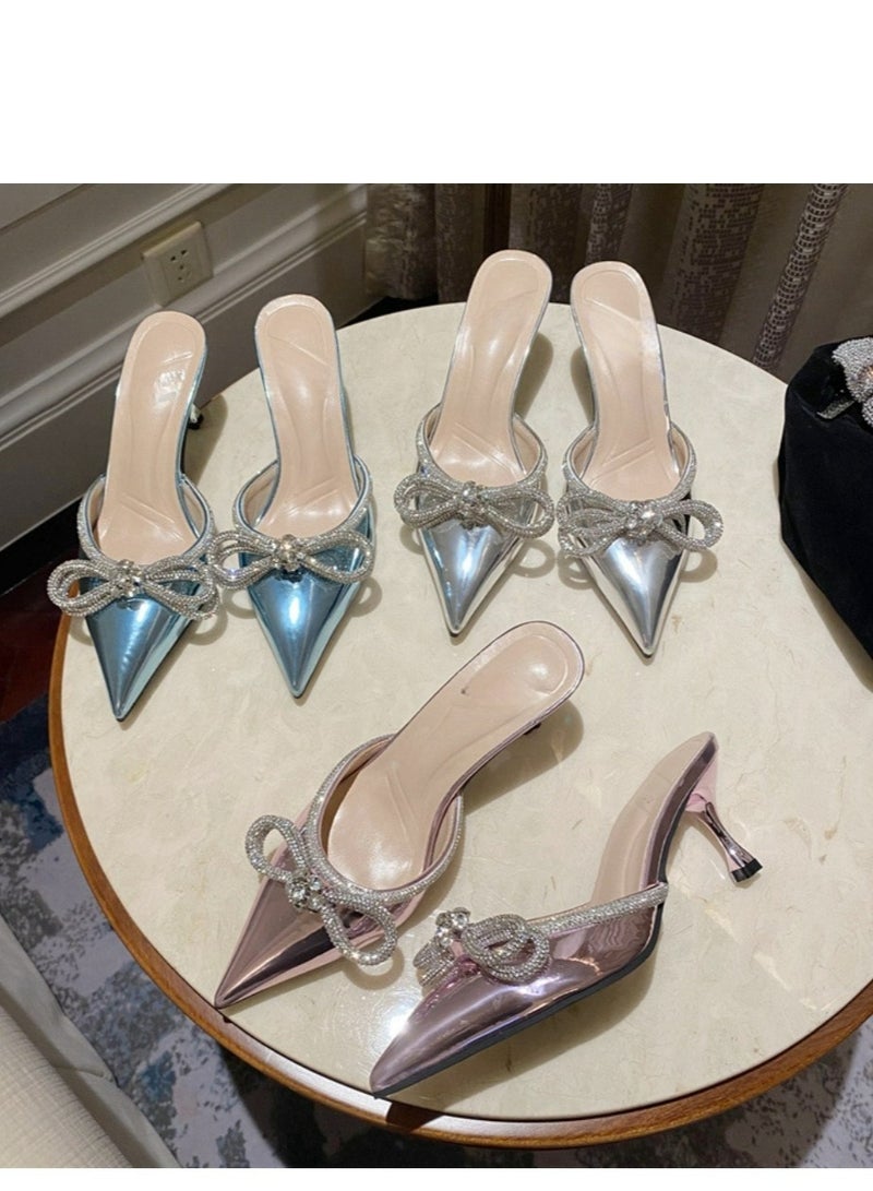 Pointed High Heels Sandals And Slippers  - Image 3