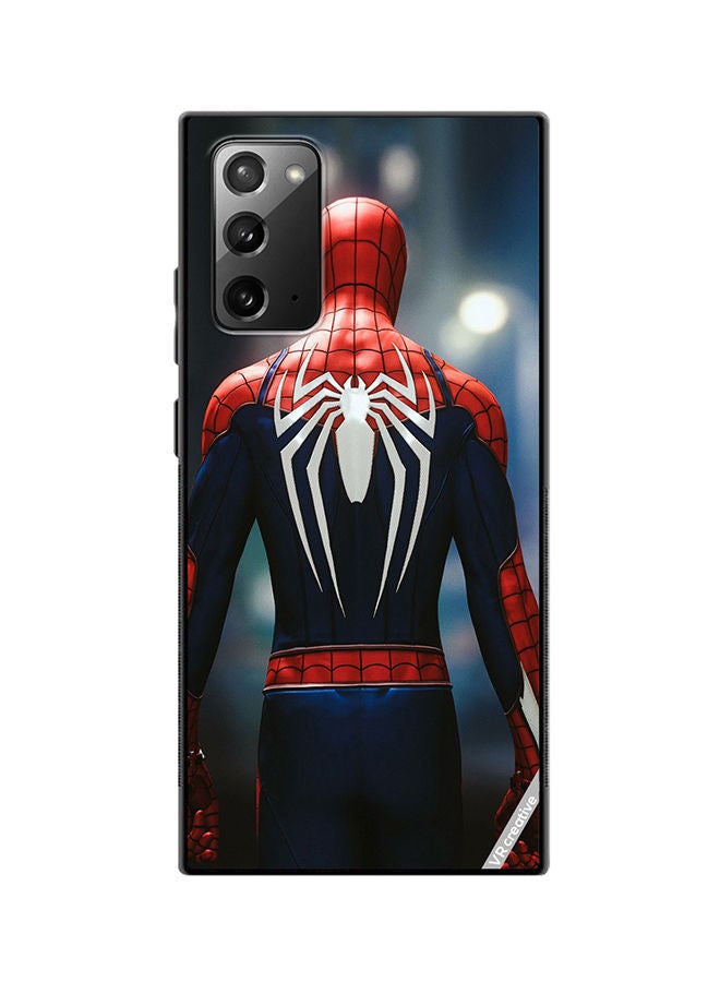 VR CREATIVE Protective Case Cover For Samsung Galaxy Note20 5G Spiderman Back Design Multicolour - Image 1