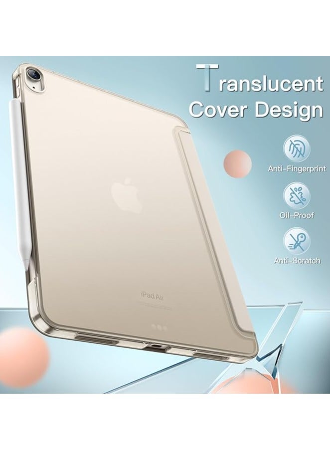 جي تيك حافظة لجهاز iPad Air 13 بوصة M2 (2024)، غطاء ذكي بحامل نحيف وغطاء خلفي صلب مع خاصية التنبيه/السكون التلقائي (Starlight) - Image 2