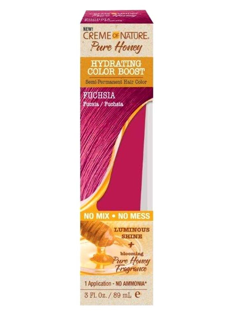 Creme of Nature Creme Of Nature Pure Honey Hydrating Color Boost Fuchsia 3 Fl Oz 