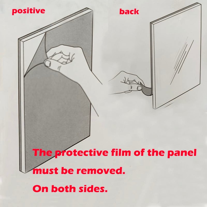 KELE MODEL 8x8 Picture Frames RED Solid Wood Frame  Plastic Panel (Film Needs to be Removed) Table or Wall.Front Window Opening 7.5x7.5 inch. - Image 5