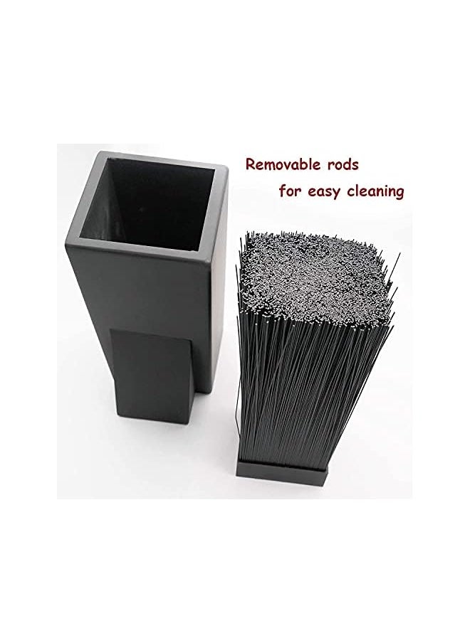 IAF - Block Universal Knife Storage for Chef Knife and Cutlery - Removeable Food-Safe Grade Rods for Easy Cleaning-Black Color - Image 1