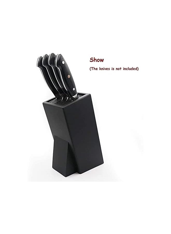 IAF - Block Universal Knife Storage for Chef Knife and Cutlery - Removeable Food-Safe Grade Rods for Easy Cleaning-Black Color - Image 1