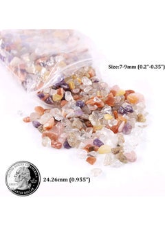 ماركة غير محددة فنغ شوي شفاء حجر الخرز الكريستال الطبيعي والكوارتز للديكور المنزل (حوالي 1 رطل (450 جرام) / كيس) - أحجار متعددة الألوان  - Image 3