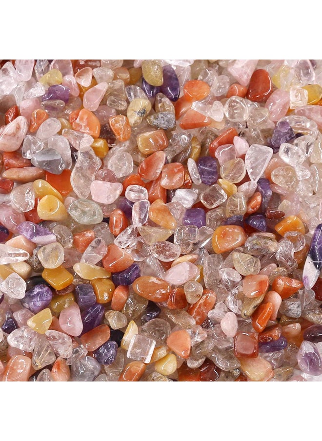 ماركة غير محددة فنغ شوي شفاء حجر الخرز الكريستال الطبيعي والكوارتز للديكور المنزل (حوالي 1 رطل (450 جرام) / كيس) - أحجار متعددة الألوان  - Image 4