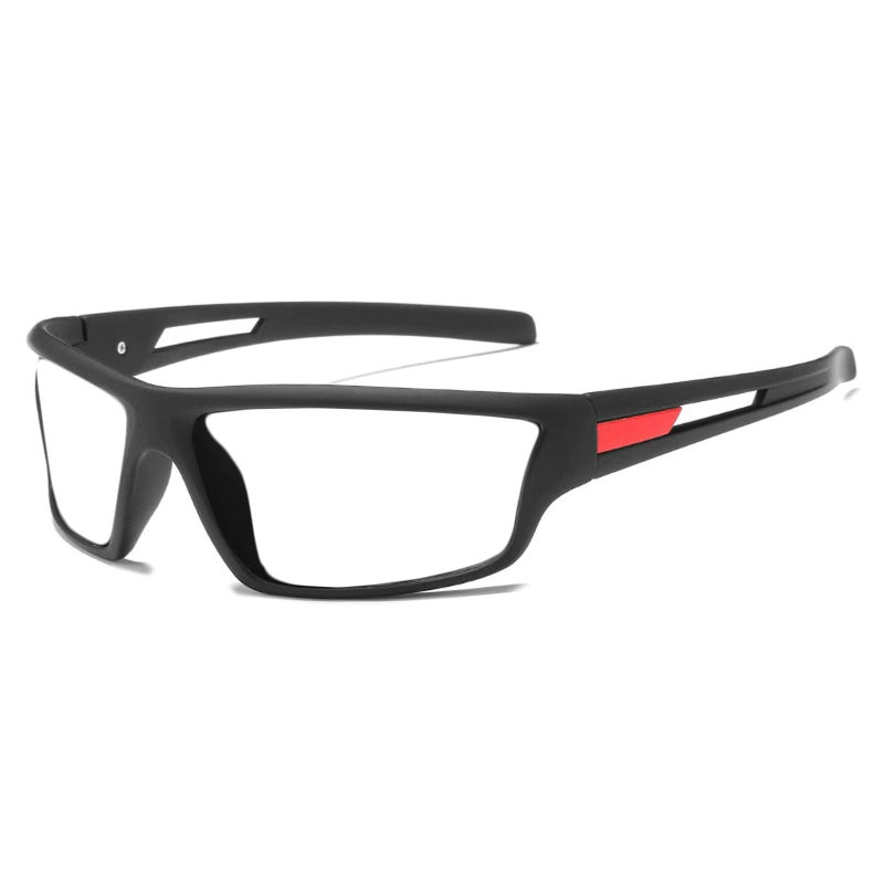willochra full lens Safety Glasses with Readers Wrap Around Sport Magnifying Blue Light Blocking Reading Protective Goggles for Men Women (1.5 Diopters, black red) - Image 1
