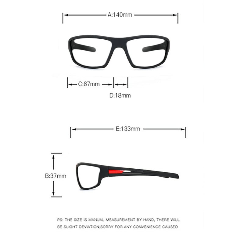 willochra full lens Safety Glasses with Readers Wrap Around Sport Magnifying Blue Light Blocking Reading Protective Goggles for Men Women (1.5 Diopters, black red) - Image 4