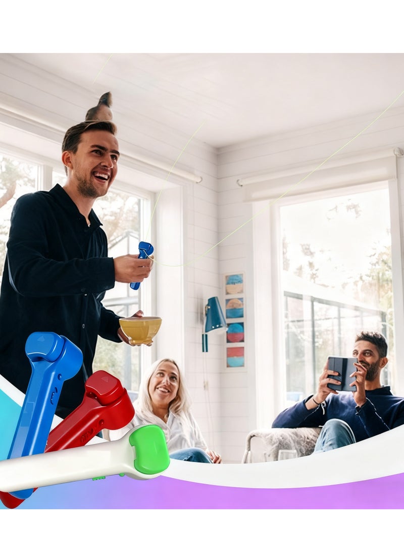 Y&D Glow-in-the-Dark Rope Launcher Electric Rope Propeller Creative Teasing Cat Toys - Image 1