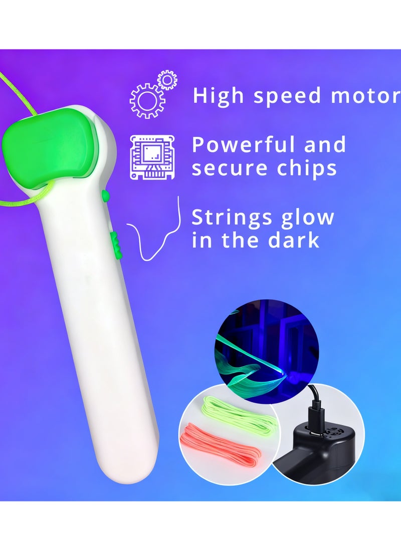 Y&D Glow-in-the-Dark Rope Launcher Electric Rope Propeller Creative Teasing Cat Toys - Image 4