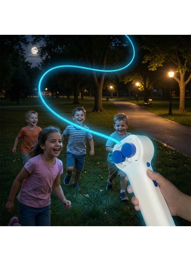 Y&D Electronic Toy Pet Toy Glow in the Dark Rope Launcher Toy Interactive String Shooter Fun Floating Fidget Toy for Kids Ideal Eid Christmas Birthday Gift for Children Toy - Image 1