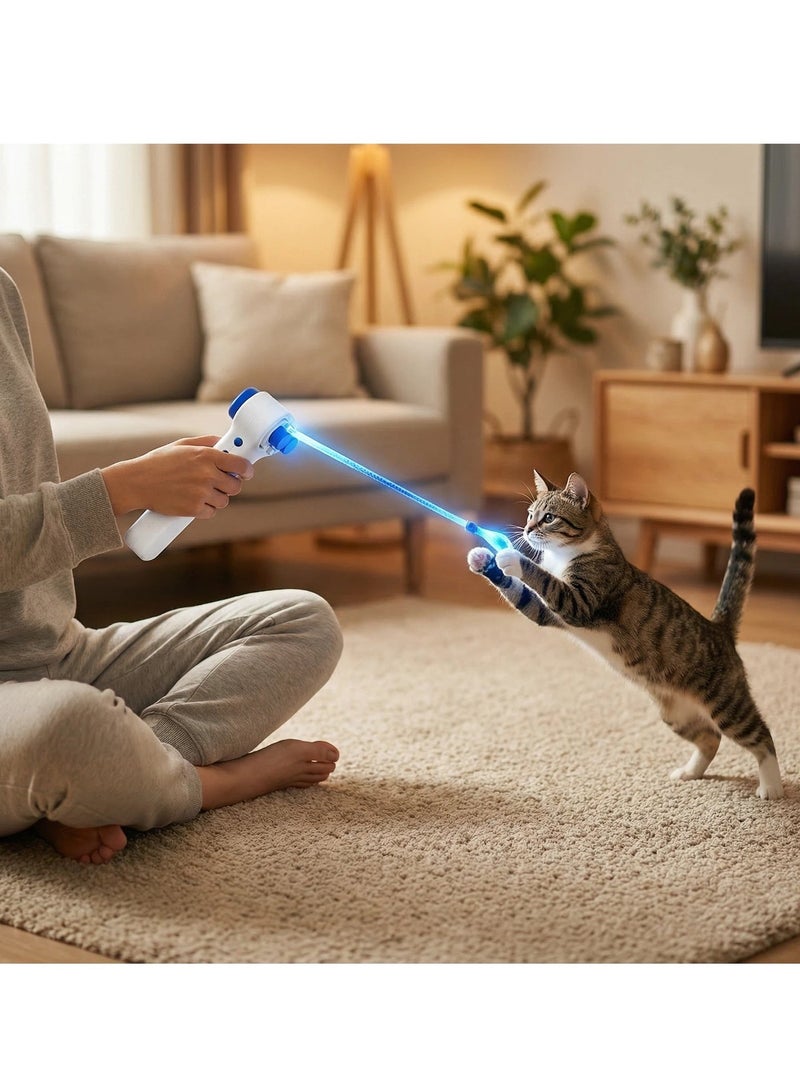 Y&D Electronic Toy Pet Toy Glow in the Dark Rope Launcher Toy Interactive String Shooter Fun Floating Fidget Toy for Kids Ideal Eid Christmas Birthday Gift for Children Toy - Image 5