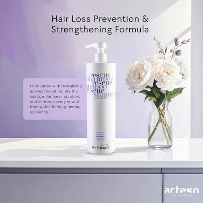 artego Artègo Easy Care T Rescue Shampoo (33.8 fl oz) – Hair Loss Prevention & Strengthening Formula - Image 4