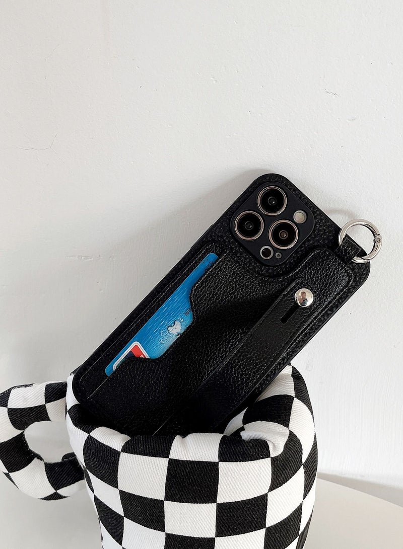 Suteni Back Cover Leather Protective Wallet Mobile Phone Case for iPhone - Image 3