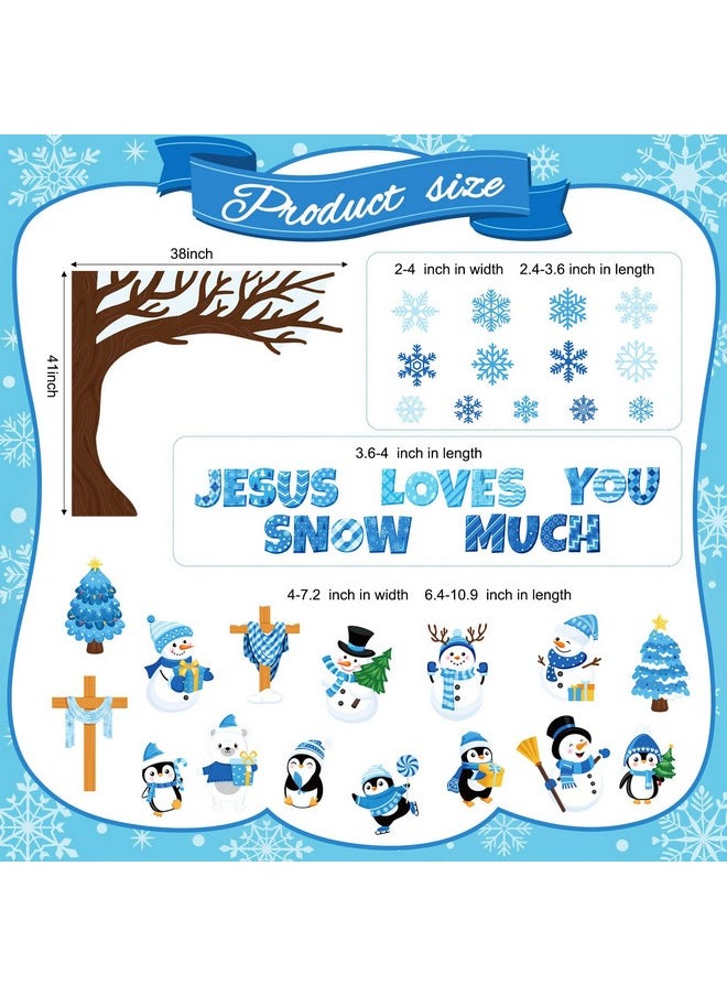 114 Pcs Winter Bulletin Board Decorations Christmas Christian Tree Bulletin Board Cutouts Religious Classroom Decoration Snowflake Snowman Cutouts For Christmas School Home Wall - pzsku/Z9AA6583A518A877FEF1AZ/45/_/1731922454/f284cf28-a4be-4ed5-93ca-c2068008c8ef