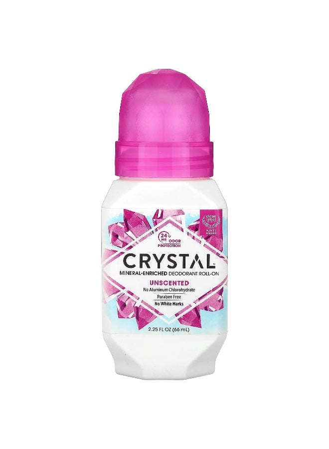 CRYSTAL, Mineral-Enriched Deodorant Roll-On, Unscented, 2.25 fl oz (66 ml) - Image 1