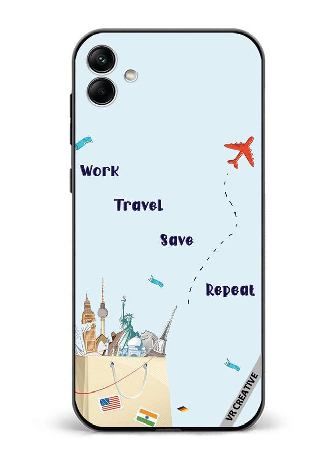 VR CREATIVE Protective Case Cover For Samsung Galaxy A04 Travel quotes Design Multicolour - Image 1