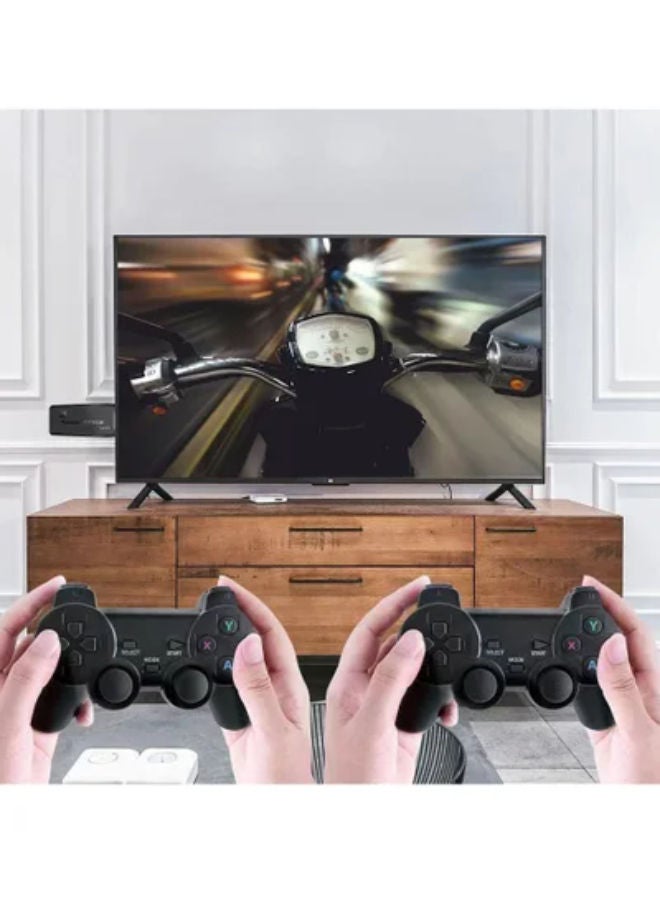 SHOPI وحدة تحكم ألعاب فيديو لاسلكية قديمة، عصا ألعاب فيديو قابلة للتوصيل والتشغيل مدمج بها أكثر من 10000 لعبة، 9 محاكيات كلاسيكية، إخراج عالي الدقة HDMI للتلفاز مع وحدتي تحكم لاسلكيتين 2.4G - Image 4