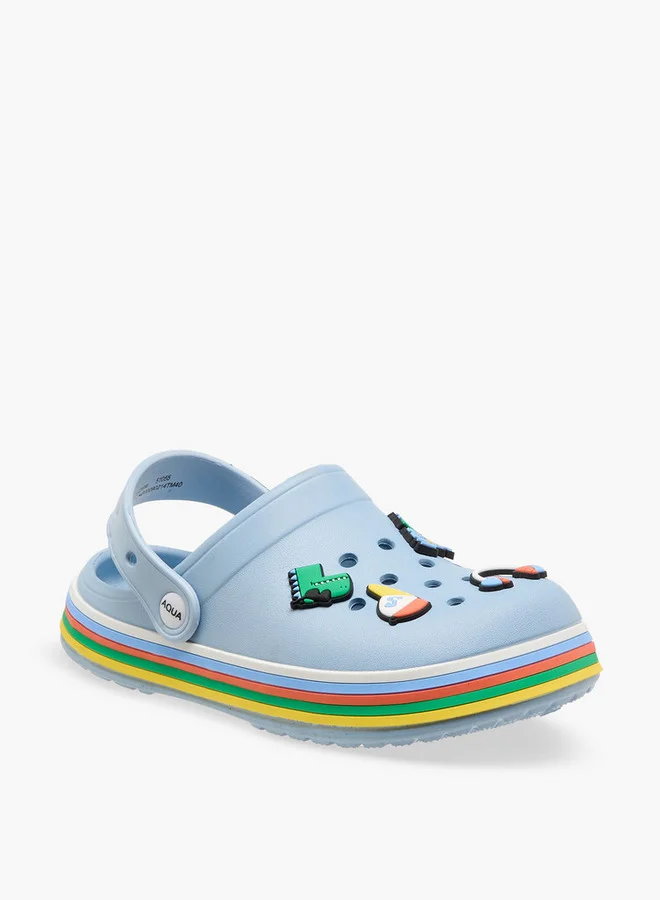 Aqua Girls Embellished Clogs
