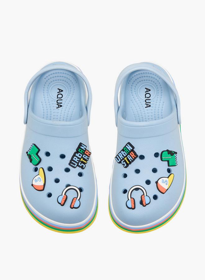 Aqua Girls Embellished Clogs - Image 1