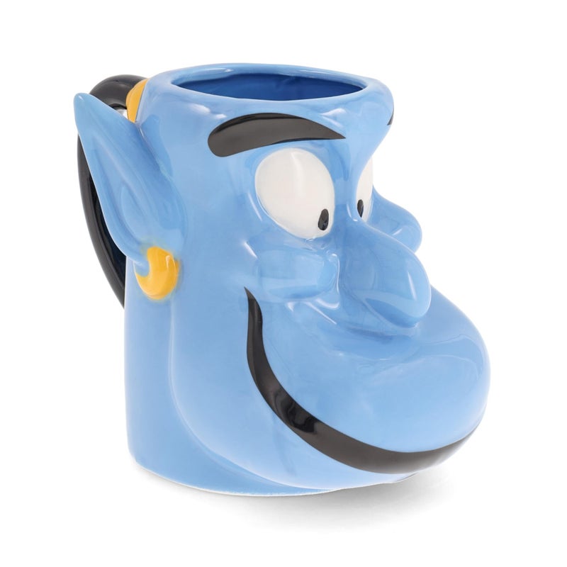 Silver Buffalo Disney Aladdin Genie Ceramic 3D Sculpted Mug 22 Ounces