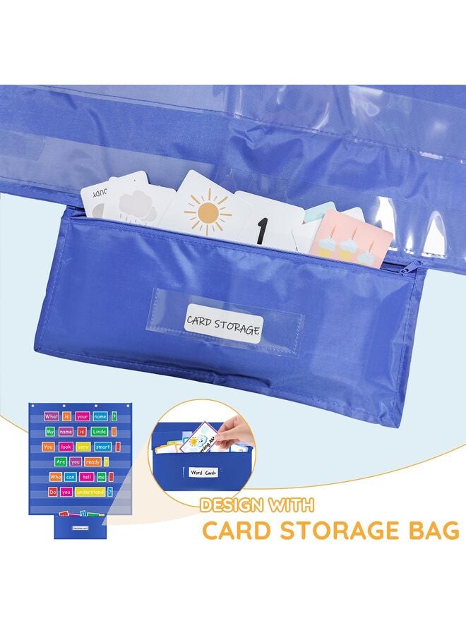 Standard Pocket Chart, 28" x 28 ", Durable Classroom Pocket Chart, Sight Words, Sentence Strip Visual Schedule, for Word Wall, Classroom, Home, School, Teaching Supplies - Image 3