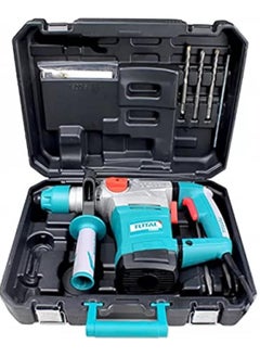 TOTAL Total Eclectic Rotary Hammer TH118366 - 1800W 7.0J Impact Drill for Concrete, Steel & Wood - SDS Plus Chuck with Chisel-Locking System - Includes 3 Drills, 2 Chisels & Extra Carbon Brushes  - Image 2