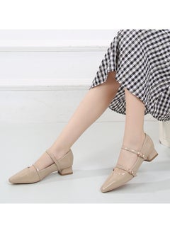 KUYING New Mary Jane Shoe Buckle Small Leather Shoes  - Image 3
