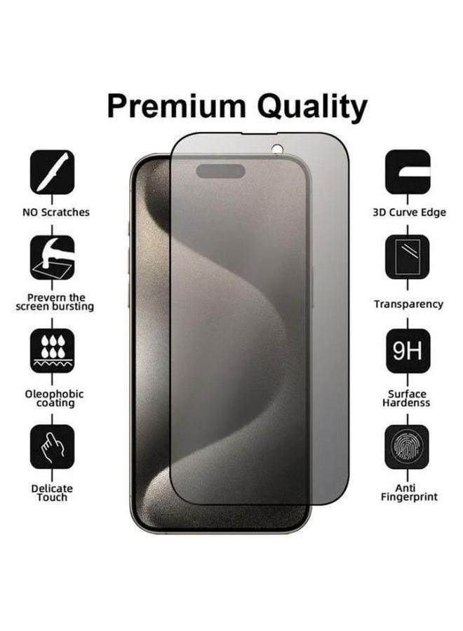 بروماس واقي شاشة سيراميكي ممتاز غير لامع متوافق مع آيفون 15 برو - Image 2