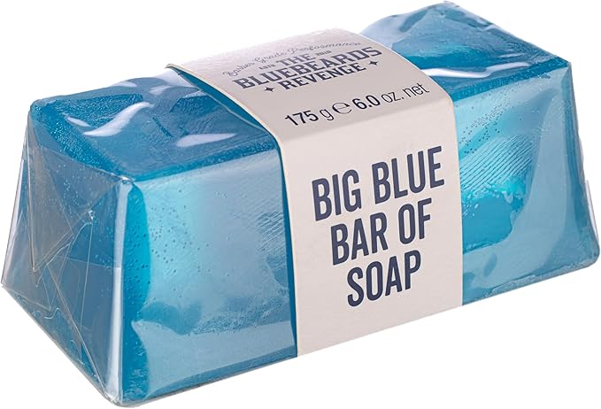 The Bluebeards Revenge Big Blue Bar of Soap Mens Moisturising Soap Bar For Sensitive Skin Sandalwood and Patchouli Scent 175g - Image 1
