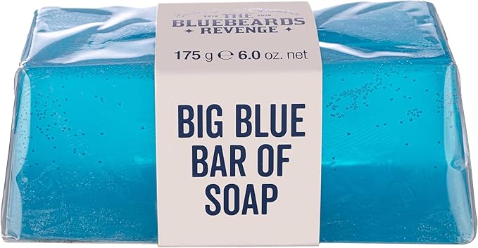 The Bluebeards Revenge Big Blue Bar of Soap Mens Moisturising Soap Bar For Sensitive Skin Sandalwood and Patchouli Scent 175g - Image 5