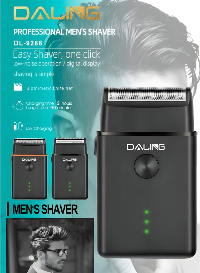 دالينغ ماكينة حلاقة احترافية للرجال مزودة بشفرة حلاقة منخفضة الضوضاء مع شاشة رقمية وشحن USB وماكينة حلاقة عالية الطاقة ووقت تشغيل يصل إلى 90 دقيقة - Image 1
