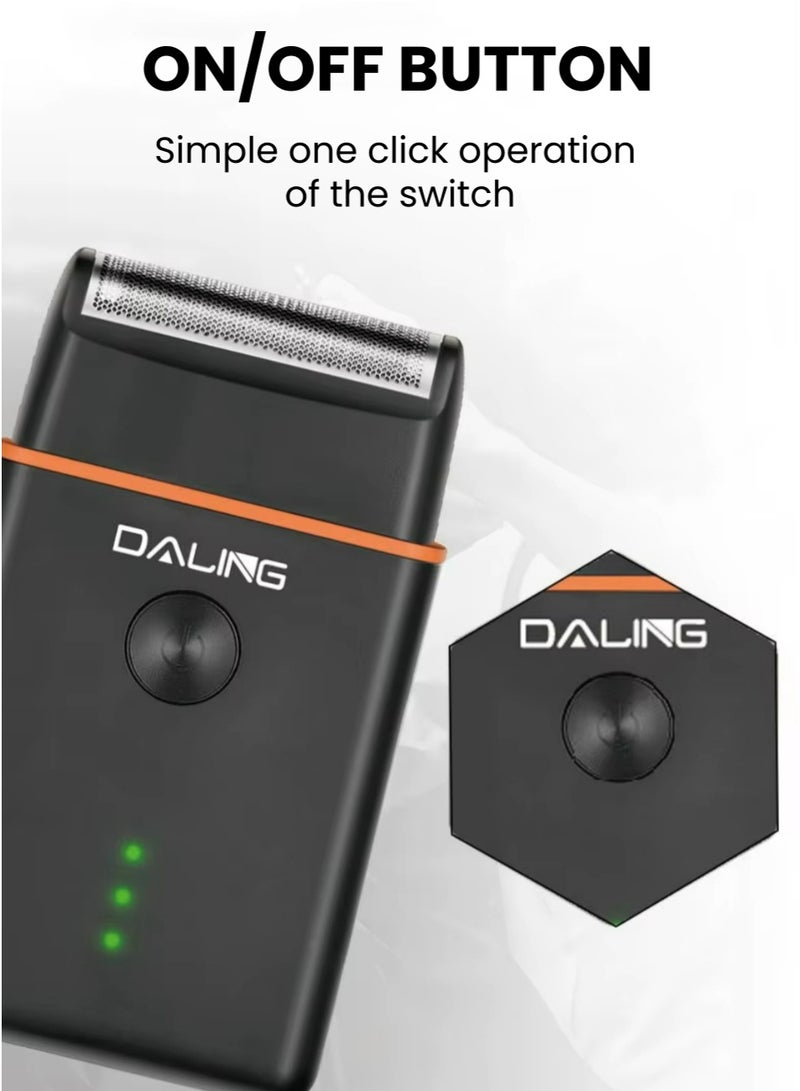 دالينغ ماكينة حلاقة احترافية للرجال مزودة بشفرة حلاقة منخفضة الضوضاء مع شاشة رقمية وشحن USB وماكينة حلاقة عالية الطاقة ووقت تشغيل يصل إلى 90 دقيقة - Image 4