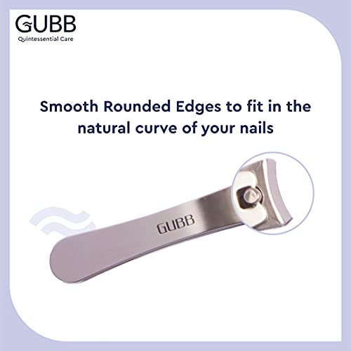 GUBB Curved Nail Clipper For Men & Women | Stainless Steel Nail Cutter That Fits in nails easily | Designed For Women & Men | Sharp blades | Made with stainless steel | For well-groomed nails - Image 3
