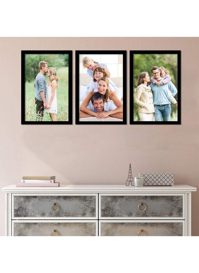 Art Street Art Street A4 Document Photo Frame set of 3 Black Photo Frames for Home and Office decoration (Photo Size 8 x 12 Inches)  - Image 2