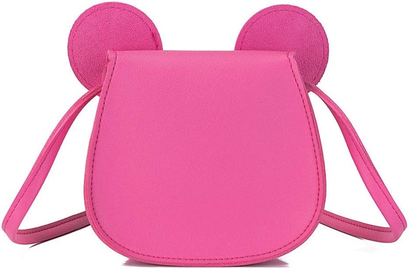 xperry Little Girls Toddlers Mini Crossbody Shoulder Bag Coin Purse with Cute Mouse Ear Bowknot - Image 3