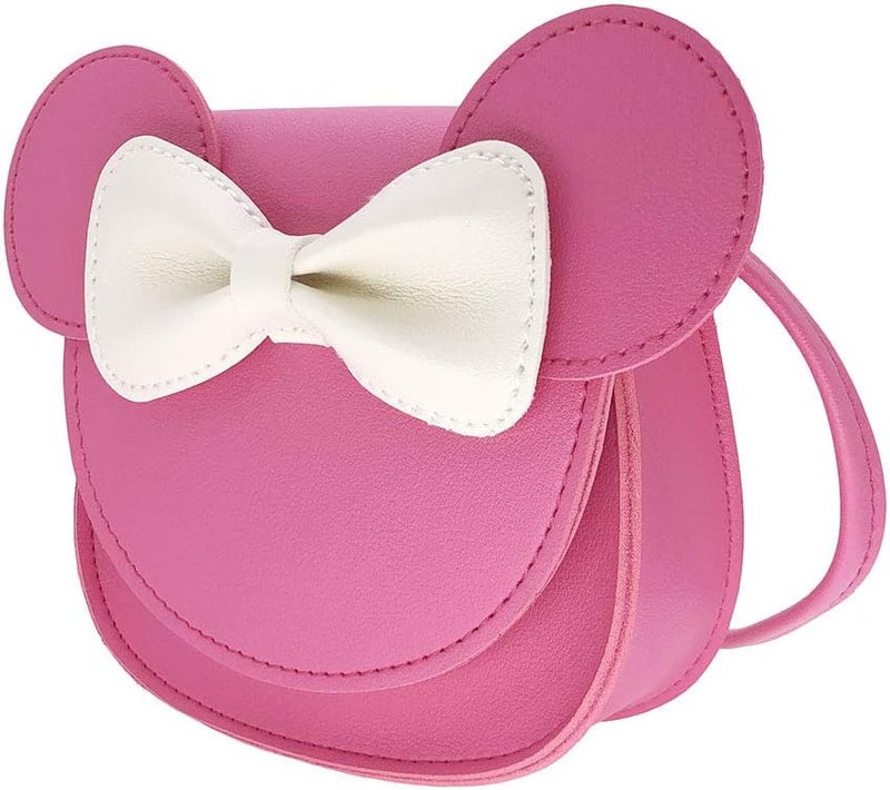 xperry Little Girls Toddlers Mini Crossbody Shoulder Bag Coin Purse with Cute Mouse Ear Bowknot - Image 4