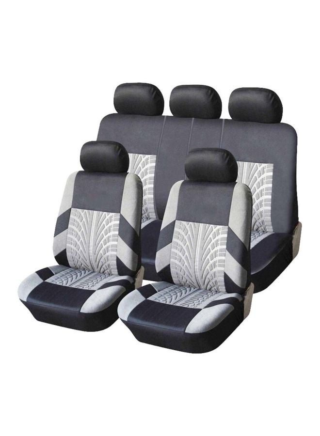 Topleo 9-Piece Polyester Universal Car Seat Cover Set - Image 1