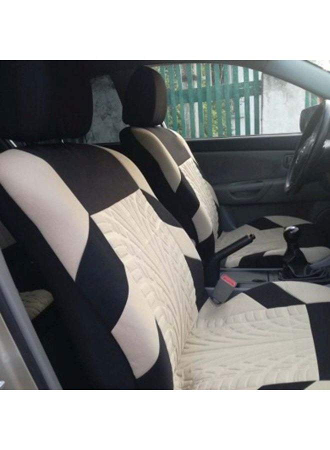 Topleo 9-Piece Polyester Universal Car Seat Cover Set - Image 4