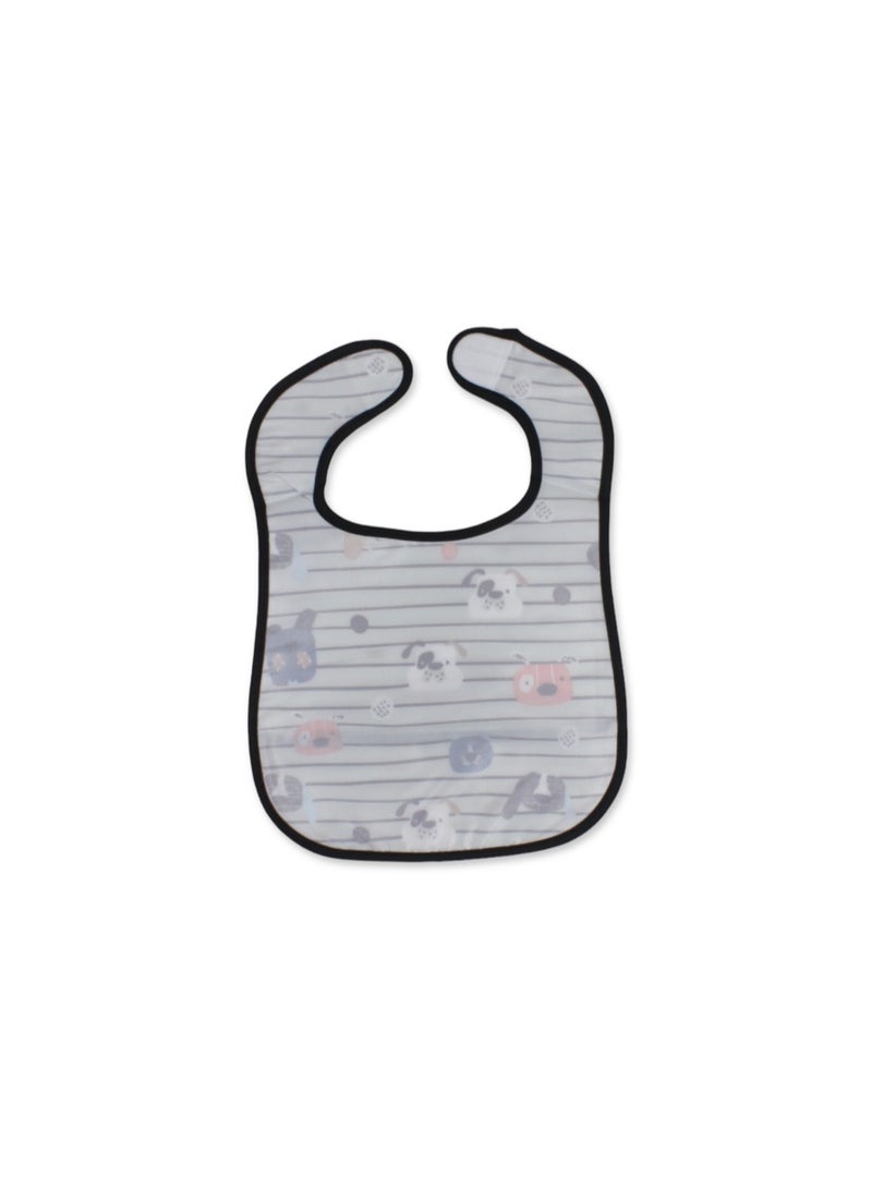 La Frutta PVC Baby Bib with Pocket – Dog Print - Image 2