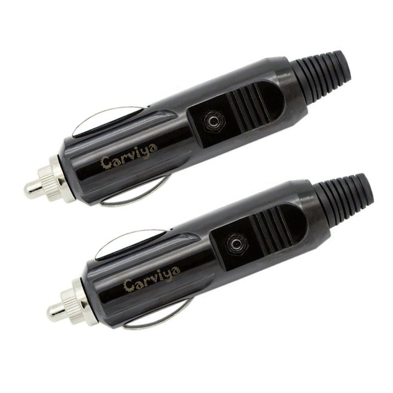 Carviya 3 5 6 8 10 15 20 Amp Male Car Cigarette Lighter/Aux Socket Plug Connector 12 Volt With Fuse Diode Indicator (5A / 2 Pack) - Image 5