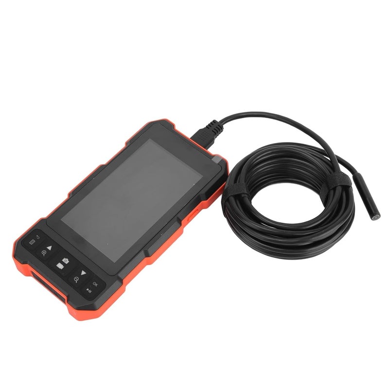 7.9mm Dual Lens Car Endoscope with 4.5in IPS Display, USB Charging, 5m Cable - IP67 Waterproof, Auxiliary LED Lights, Industrial Inspection Tool - Image 2
