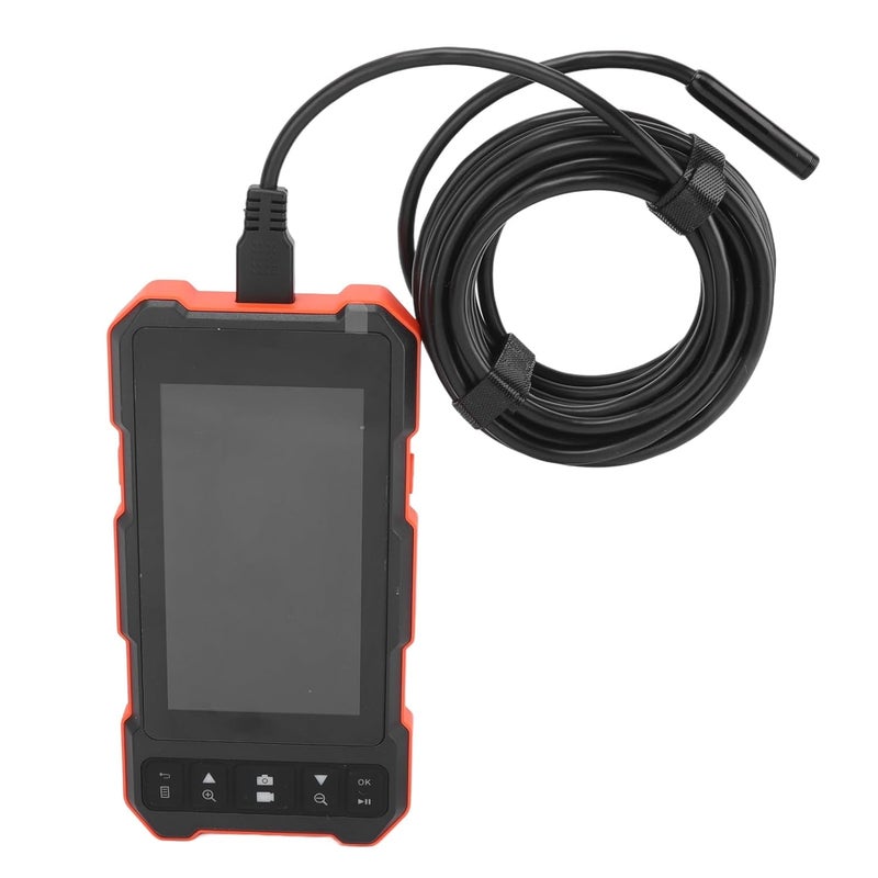 7.9mm Dual Lens Car Endoscope with 4.5in IPS Display, USB Charging, 5m Cable - IP67 Waterproof, Auxiliary LED Lights, Industrial Inspection Tool - Image 4